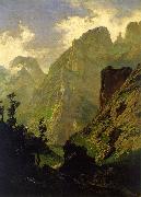 Carlos de Haes The Peaks of Europe,  The Mancorbo Canal oil painting on canvas